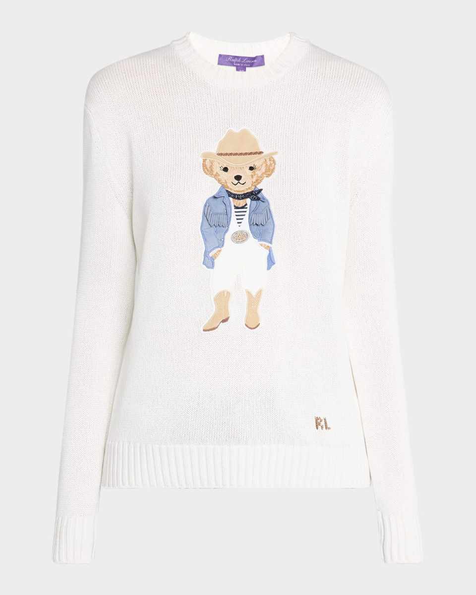 Hamptons Spring Polo Bear Silk Sweat